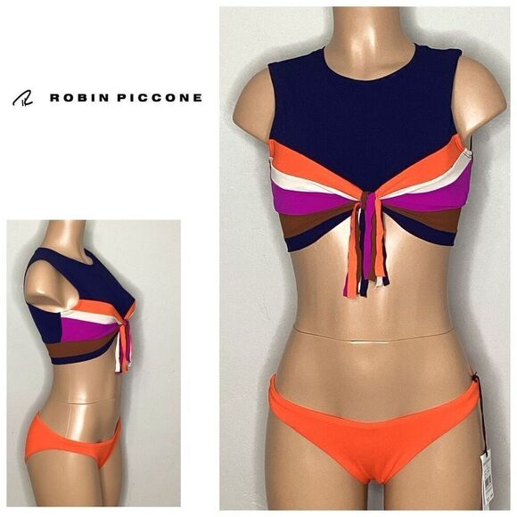 New. Robin Piccone bikini set. M-top/S-bottom. Retails $168 - Picture 1 of 10